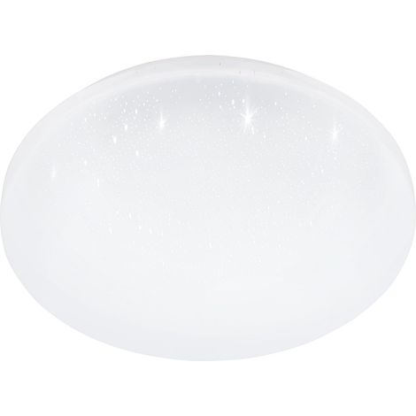 Luminaire plafonnier Frania-S, panneau LED avec effet cristal, lampe (1/5)