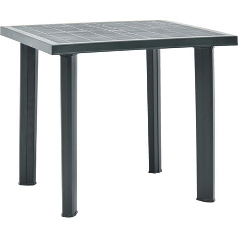 vidaXL Tavolo da Giardino Verde 80x75x72 cm in Plastica (1/5)