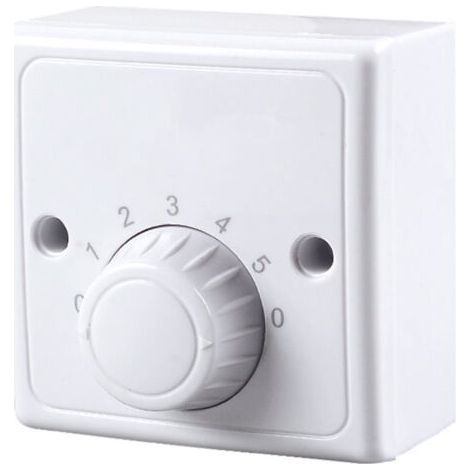 Interrupteur à variateur mural universel 220 V pour ventilateur de plafond, cinq vitesses. (1/5)