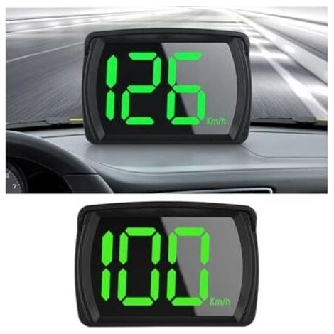 Véhicule Grand Affichage Numérique, Voiture Compteur de Vitesse Numérique, GPS Compteur Vitesse Indicateur, Compteur Vitesse GPS Écran LED, Universel Vélo, Camion, Véhicule Tou (1/5)