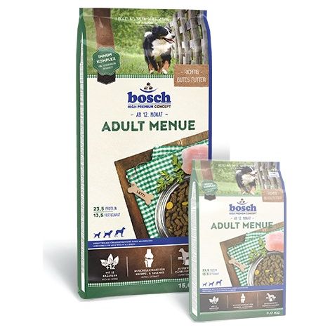 Croquettes Bosch Adult Menue pour chien adulte, 15 kg (1/2)