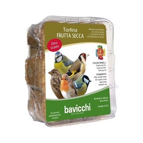TORTINA ALLE NOCI PER UCCELLI SELVATICI DA GR 315 DI BAVICCHI (1/3)