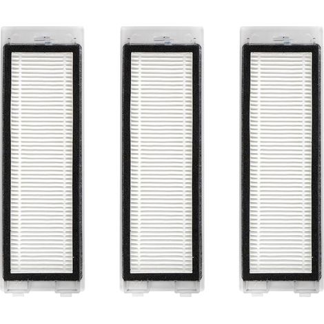 (3 Pièces) Filtres Hepa De Remplacement Q Revo Compatibles Avec l'Aspirateur Robot Roborock Q Revo, Kit De Filtres, Pièces De Rechange, Kit d'Accessoires De Filtres 3 Pièces (1/5)