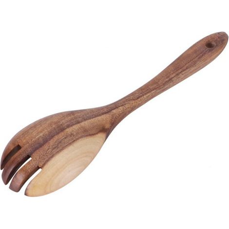 Fourchette En Teck - 26 X 6 5 Cm - Pour Salade Et Cuisine - 1 Piece (1/5)