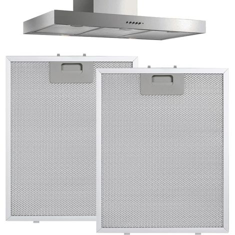 Filtre à Graisse Métallique, 2 Pièces 320 x 260 x 9mm Aluminium Filtres à Graisse, Grille Hotte Aspirante avec 5 couches d'aluminium, Filtres de Rechange pour Hotte Aspirante, pour Hottes de Cuisine (1/5)