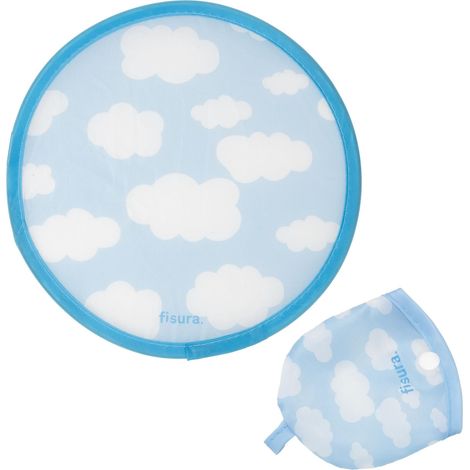 Éventail rond pliable. Ventilateur à main pliable. Frisbee pliable. Éventail portable pour fêtes. 20 cm. Glace, 1 unité Nuages (1/5)