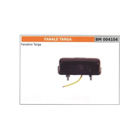 Fanalino targa codice 004104