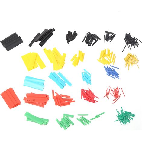 Kit de tubes thermorétractables, 328 pièces, isolation colorée, fil électrique, assortiment de gaines de câbles