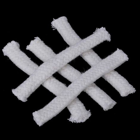 Round Cotton Lamp Wicks, Braided, Pack of 10, for Use (1/5)