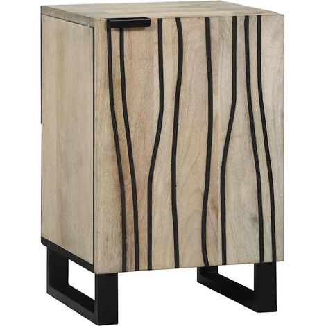 Maison Exclusive - Waschbeckenschrank mit Tür Weiß 38 x 33,5 x 58
