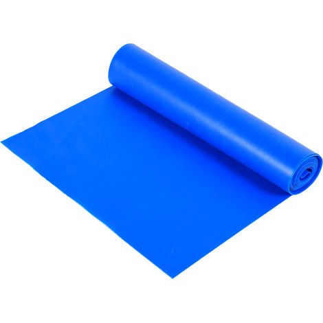 Bande de résistance en caoutchouc extensible 1,5 m pour fitness yoga (bleu) (1/3)