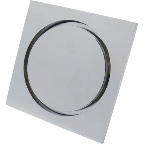 Siphon de sol en cuivre avec finition chromée, installation discrète, convient aux zones humides et à l'évacuation des eaux usées domestiques.-AquaForge (1/5)