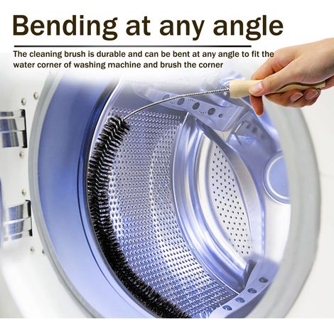 Brush Nettoyage Ventilation Seche-Linge - Manche Bois 12 cm - Tige Filaire 76 cm - Poils Nylon - Pour Seche-Linge Gaz Electrique Refrigerateur - 1 Piece (1/5)
