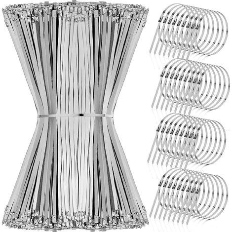 100 Attache-câble, acier inoxydable 304, résistant chaleur, fixation lourde, intérieur extérieur (1/5)