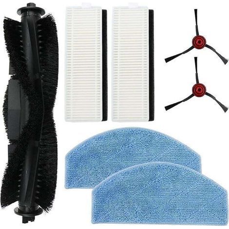Set spazzola principale e panno di ricambio Niceminiwall per aspirapolvere Laresar Mars 01, accessori per la pulizia dei pavimenti, spazzola (1/4)