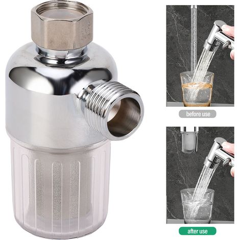 Préfiltre Anti-Tartre pour Chauffe-Eau - Universal 1/2", Paroi Épaisse Anti-Déflagrante - Filtration 40μm, Protection Calcaire - Entretien Facile (1/5)