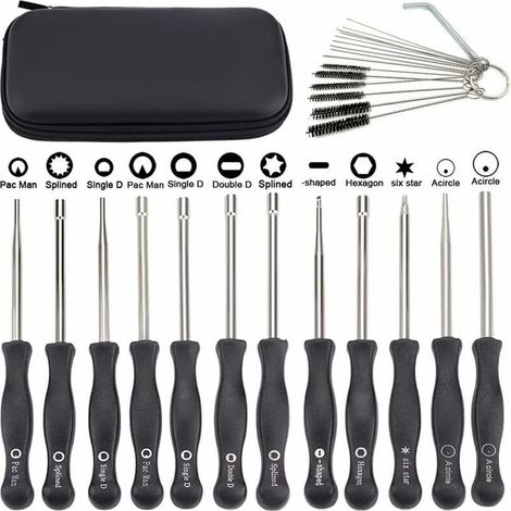 Tournevis reglage carburateur Lot de 12 outils de réglage carburateur avec scredrivers acircle pour petit moteur 2 temps pour Husqvarna pour tronçonneuse tronconneuse husqvarna (1/5)