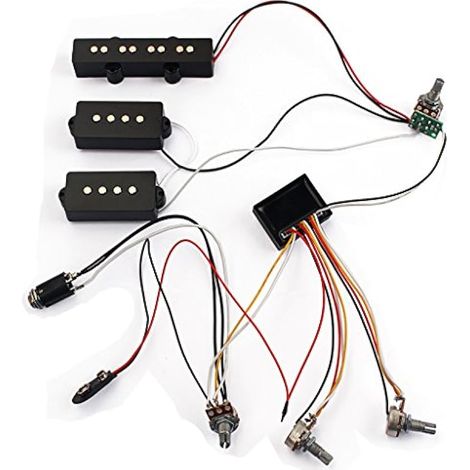 Micros de basses, EQ 3 bandes pour préampli circuit basse basse faisceau de câblage pour micros de basse active (1/3)