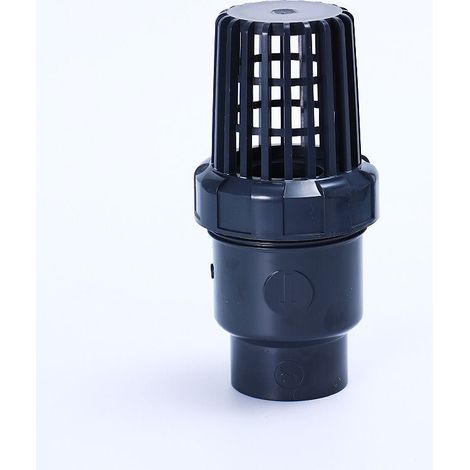 Valvola di fondo, valvola di non ritorno, sfera di aspirazione, valvola di non ritorno, pompa per piscina in PVC, nera, diametro interno 25 mm