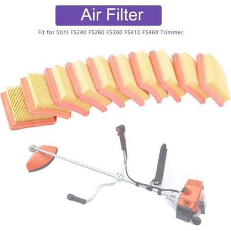 Filtre À Air - Pour Tondeuse Stihl FS240 FS260 FS360 FS410 FS460 - Référence OEM 4147-141-0300 - Lot De 10 (1/4)
