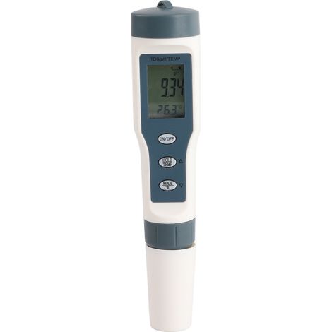 Testeur de Qualité de l'Eau 3 en 1 TDS PH TEMP Précis et Fiable pour Analyse Rapide sans Piles ni Réactifs - KZQ (1/2)