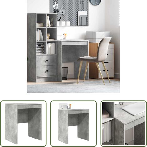 Schreibtisch Beton - Schreibtisch Beton Grau 60 x 50 x 76 cm (1/5)