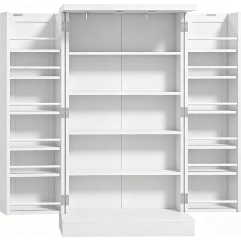 Armadio da cucina contenitore in MDF bianco 60 x 30 x 104 cm HOMVRA (1/5)