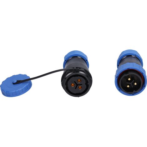 Luftfahrtstecker IP68 wasserdicht, lötfrei, Stecker-Buchse-Paar, 250 V, 45 A, LP283-Pin (1/5)