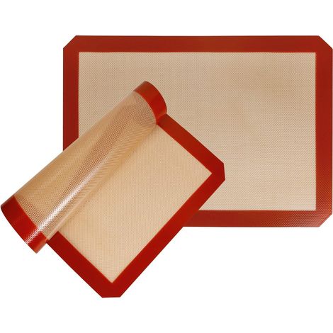 Tapis De Cuisson En Silicone - Antiadhésif Réutilisable - Pour Four Et Plan De Travail - 40 X 30 Cm - 1 Pièce (1/5)