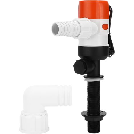 Pompe à air submersible 12V 1100GPH pour bateau, aérateur de vivier à appâts vivants, accessoire marin, cartouche de circulation, équipement de pêche robuste. (1/5)