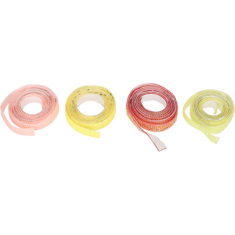 4 rouleaux de bandes de strass auto-adhésives, 4 couleurs, autocollants de ruban de strass pour robes de mariée, DIY bricolage (1/5)