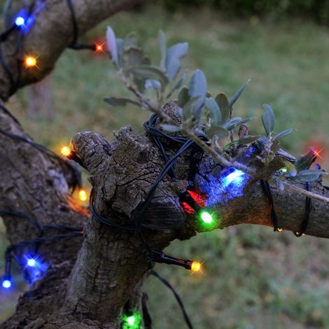 Guirlande solaire 20m LED multicolore (1/3)