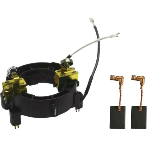 Trade-Shop Motorkohlenhalter / Bürstenbrücke inkl. Motorkohlen kompatibel mit vielen Makita Bohrhammern ersetzt 638655-7 / CB-318 CB-325 194074-2