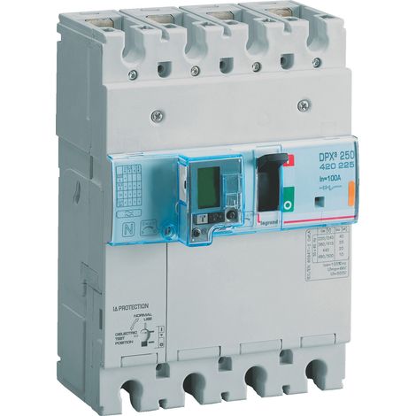 Disjoncteur DPX³ 250 magnétothermique + différentiel 4P 250 A 50 kA - LEG420289