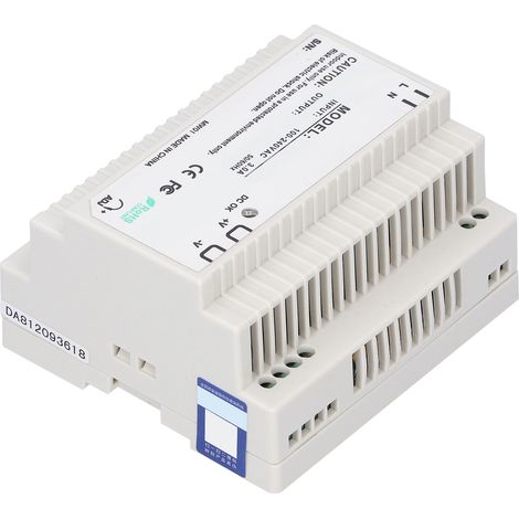 Alimentation à découpage pour rails électriques série DR, réglable et régulée, pour équipements LED moyenne et basse tension DR-100-24 (1/5)
