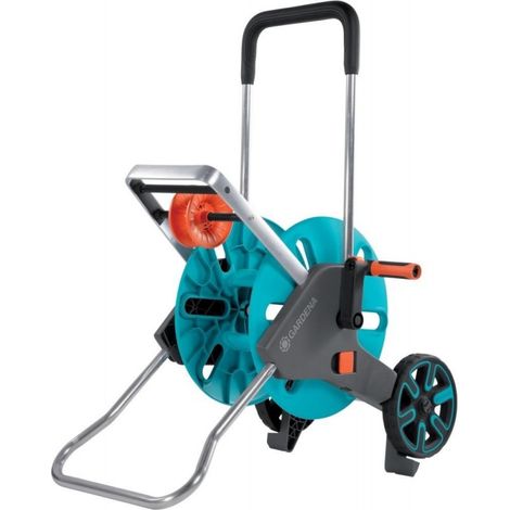 GARDENA 18515-20 Schlauchwagen CleverRoll M Easy Carrello avvolgitubo 1 pz. Turchese, Arancione, Grigio (1/5)