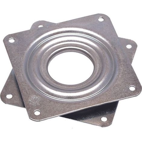 Plateau rotatif TV tournette à bille carré à roulement à billes 80 x 80mm Plaque Pivotant Meuble Hifi Présentoir Tournant Support Ecran Ordinateur (1/3)