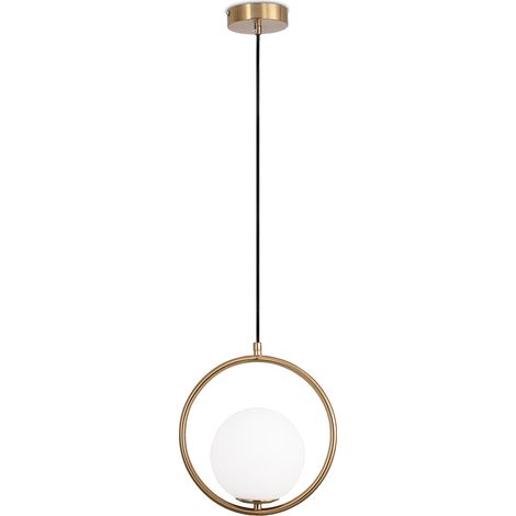 Lampe de plafond à globe - Lampe suspendue dorée - Glum Doré
