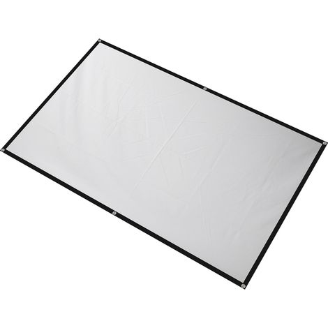 Écran de projection 16:9 haute densité HD, portable et facile à installer, idéal pour le home cinéma, le camping et les activités de plein air (72 pouces).