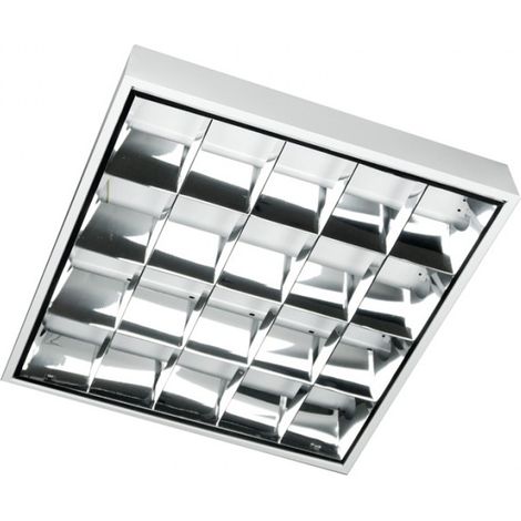 Plafonnier blanc raster 60 cm 4x T8 G13 IP20 Ecolight (1/4)