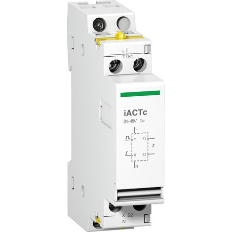 Acti9, iACTc auxiliaire entrée commande double 230VCA, pour iCT - A9C18308 (1/4)