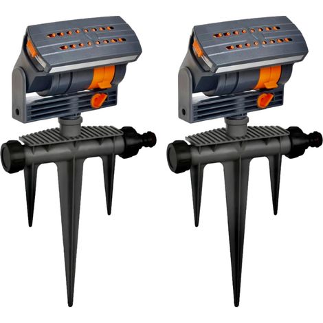 2 Stück Viereckregner 16 Löcher mit Bodennadel 90 M² Rasensprenger Viereckregner Fächerspray Einstellbarer Wasserdurchfluss Rasensprinkler von Pflanzen in Gärten Rasenflächen Gemüsegärten (2pcs)