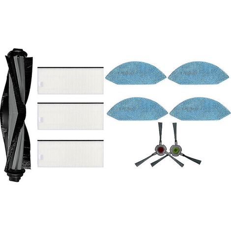 Kit de 10 filtres et serpillères pour aspirateur robot Ecovacs U2 DGN22 (1/3)
