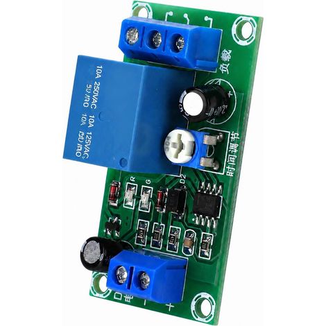 Módulo de relé de retardo de tiempo NE555, placa de circuito de retardo de tiempo de 12 V CC para electrónica automotriz. (1/5)