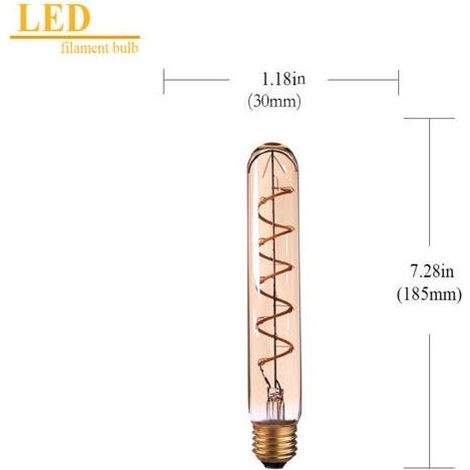 ampoule led 3W jaune chaud 2200K longue lampe flexible E27 220V (1/4)