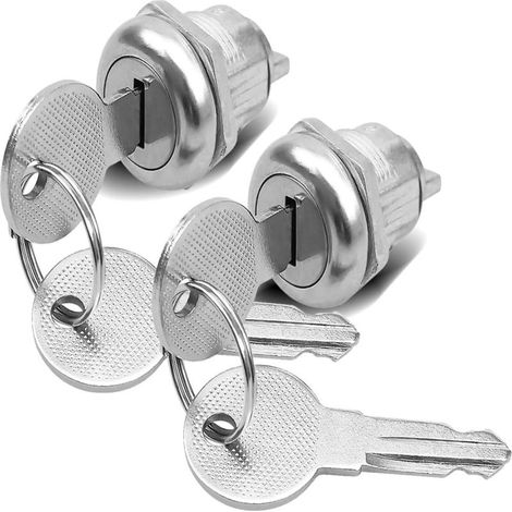 Cerradura de pestillo de aleación de zinc, antirrobo para buzón, cilindro de rotor (2 piezas)