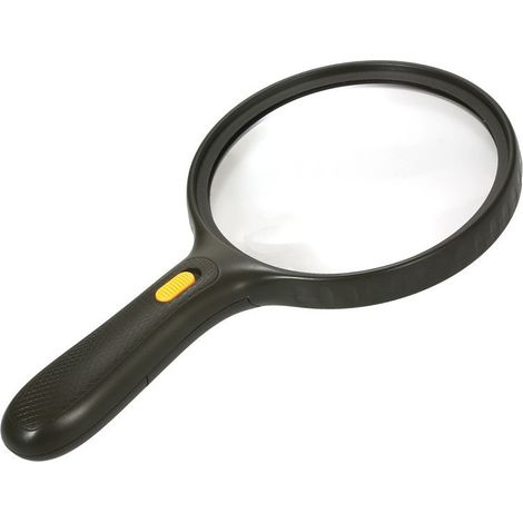 Leselupe, Vergrößerungsglas, extra große Taschenlupe, Schmucklupe, LED-beleuchtete Lupe