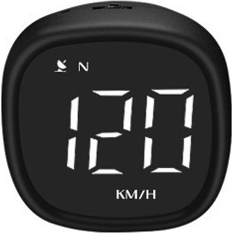 Affichage tête haute LED pour voiture et moto, GPS numérique, compteur de vitesse, prise en charge MPH/KMH, alarme de survitesse, rappel de fatigue au volant avec capteur de lumière (1/5)
