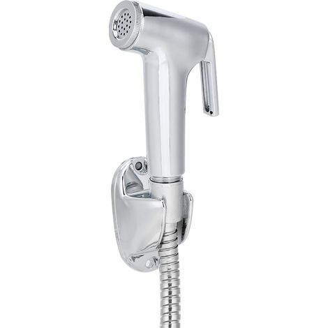 3-teiliges Set galvanisierte Bidet-Sprühdüse, Sprühkopfhalterung, Schlauchset, Badezimmerreinigungszubehör (1/5)