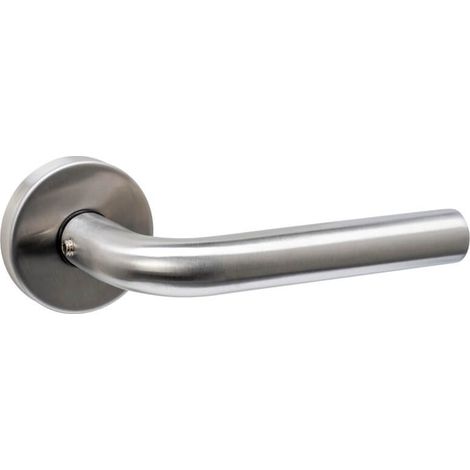 Quincaillerie de porte dérobée Luzern rond avec arête en acier inoxydable - 0035.405711 (1/2)